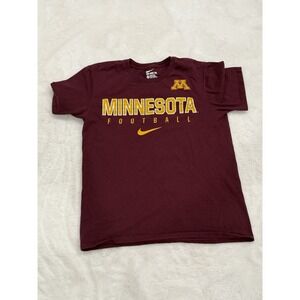 Men's Size Medium Nike Minnesota Gophers Football T Shirt - Maroon